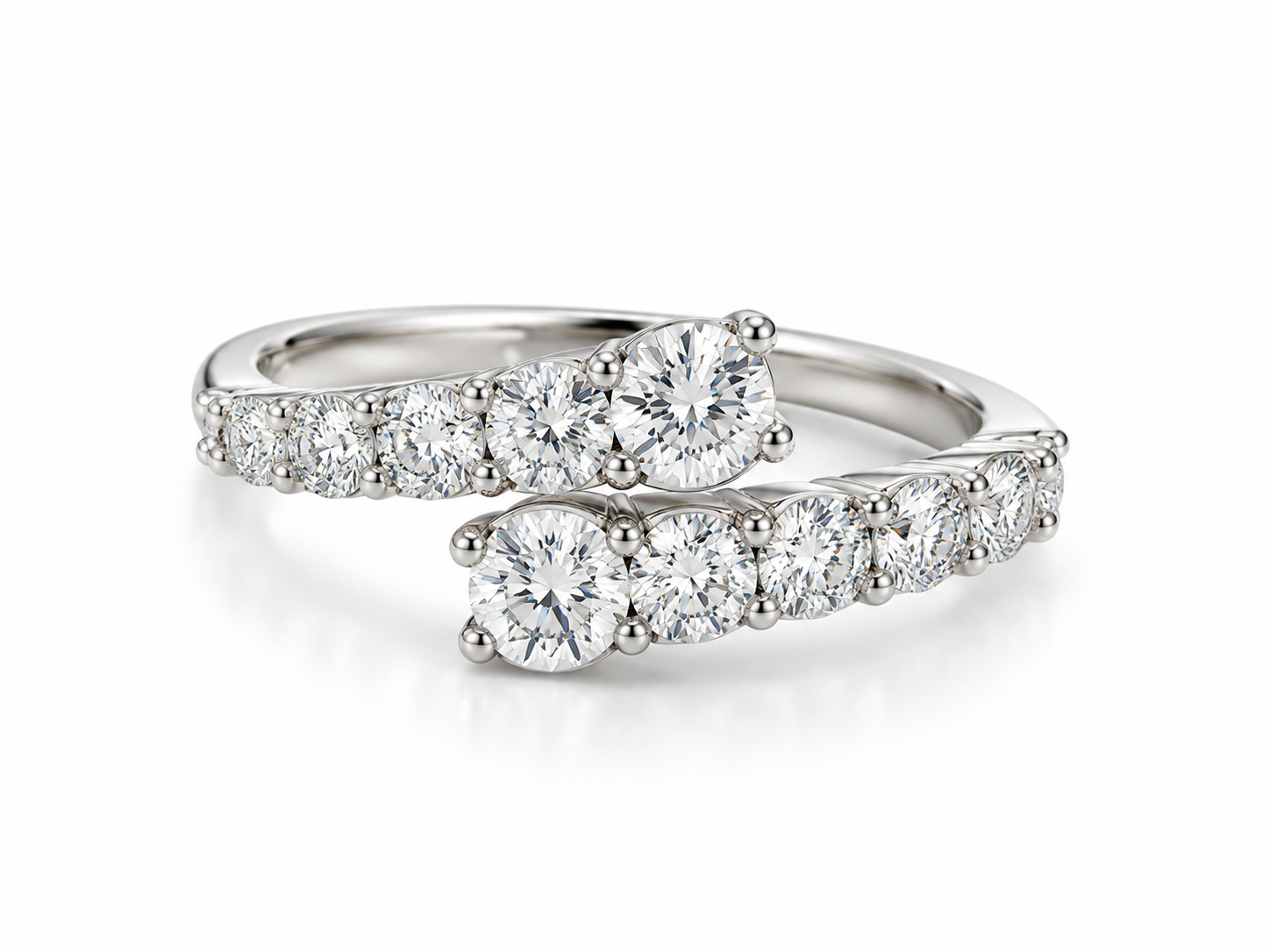 Anillo Étreinte — Platino 950, diamante de laboratorio