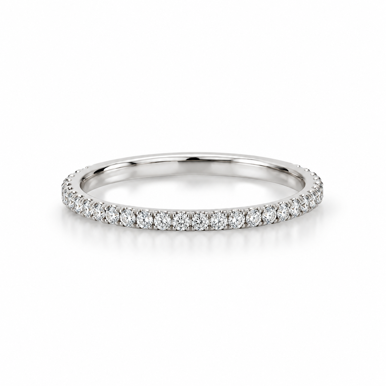 Anillo Pavé — Oro 14k, diamante de laboratorio