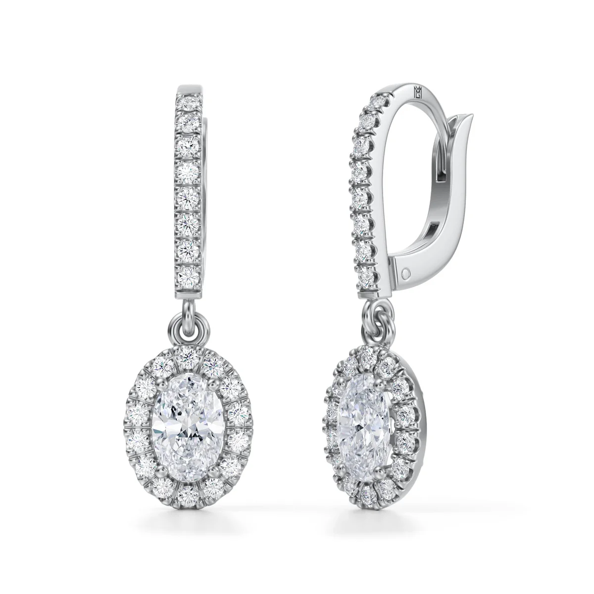 Aros Sérénade — Oro blanco 14k, diamante de laboratorio