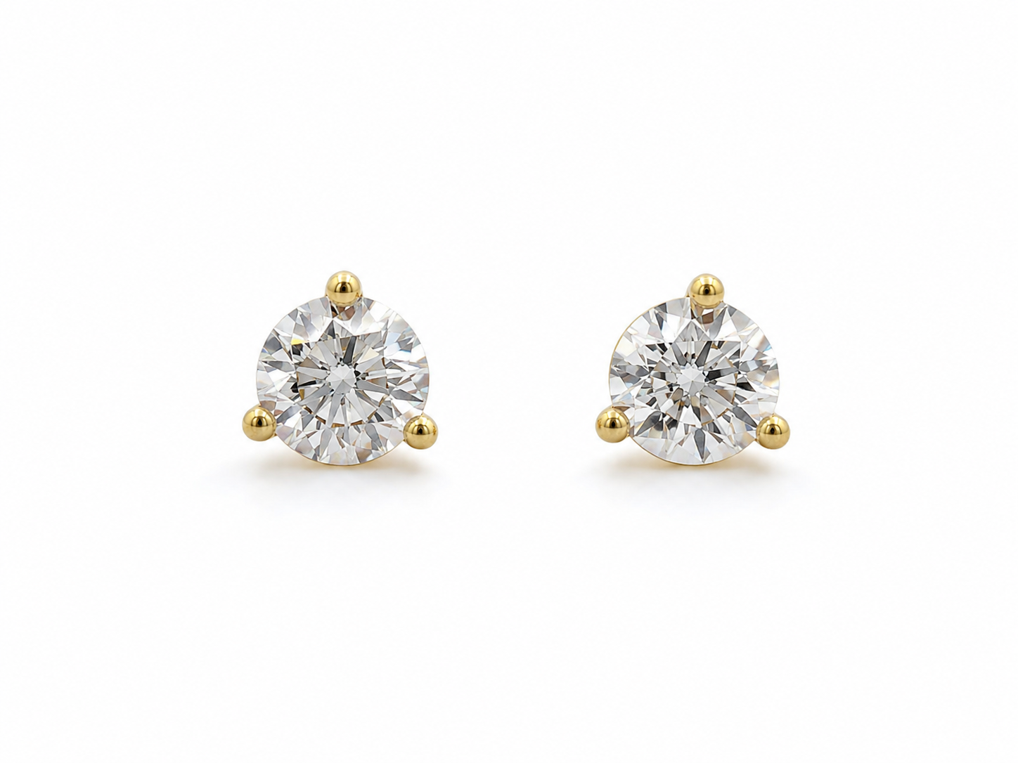 Studs Solaire — Oro amarillo 14k, diamante de laboratorio