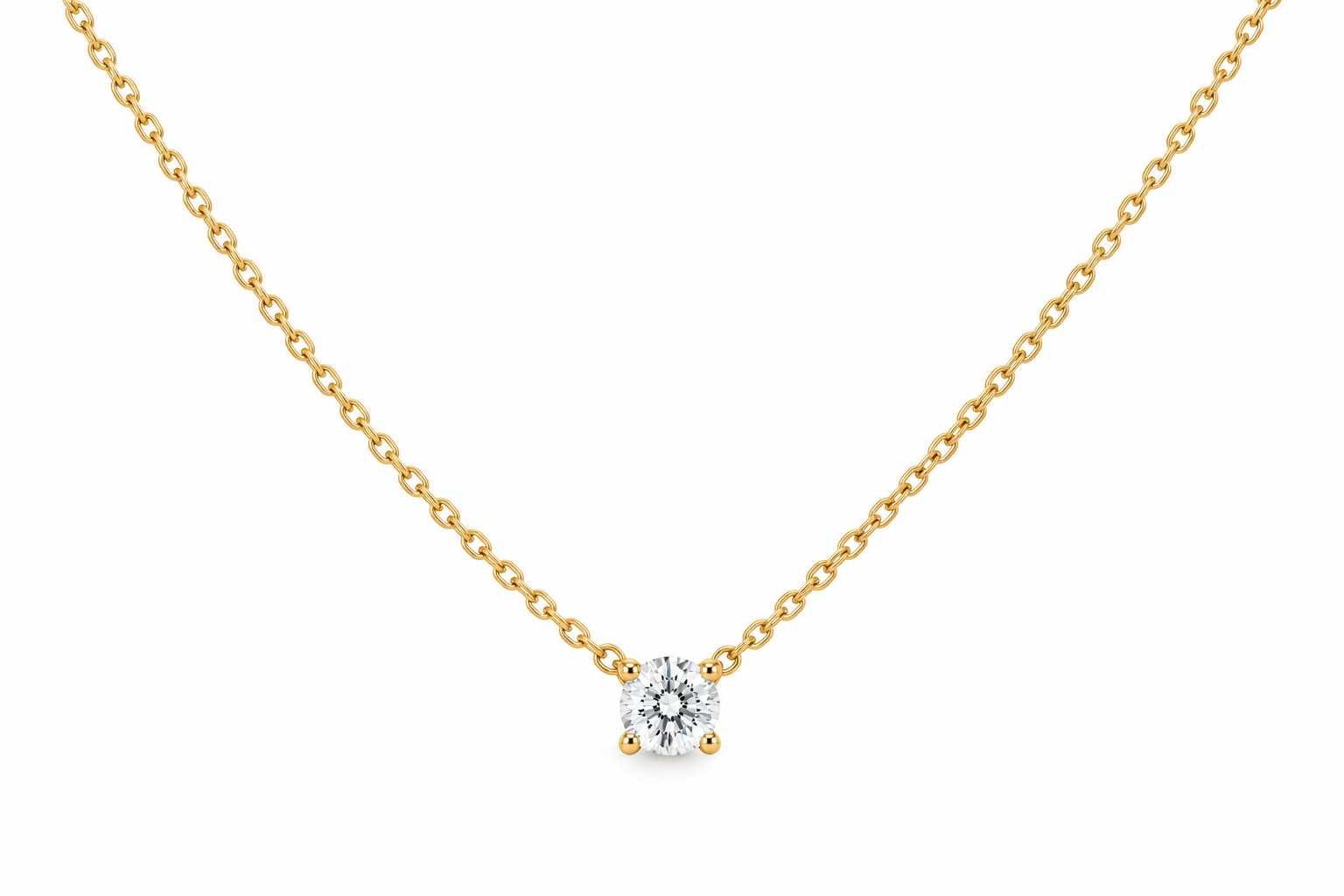 Collar Céleste — Oro amarillo 18k, diamante de laboratorio