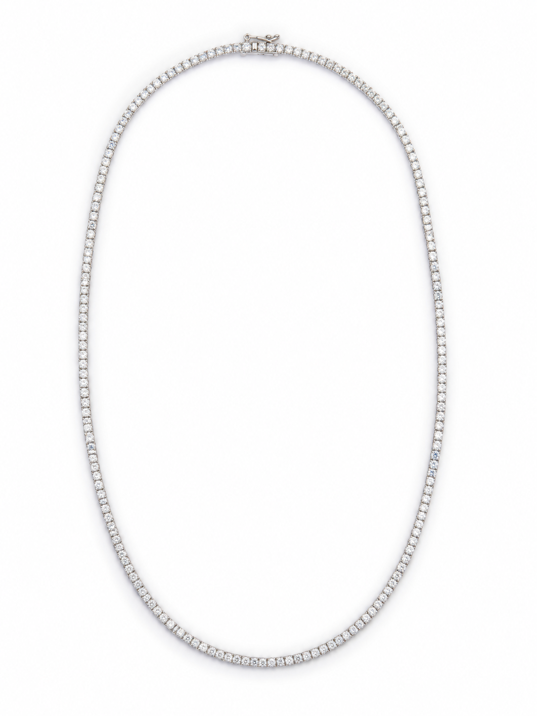 Collar Éternelle — Oro blanco 14k, diamante de laboratorio