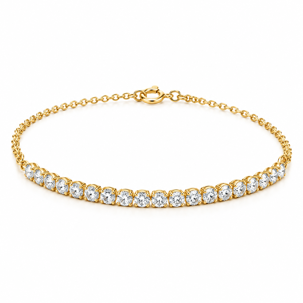 Pulsera Ligne — Oro amarillo 18k, diamante de laboratorio