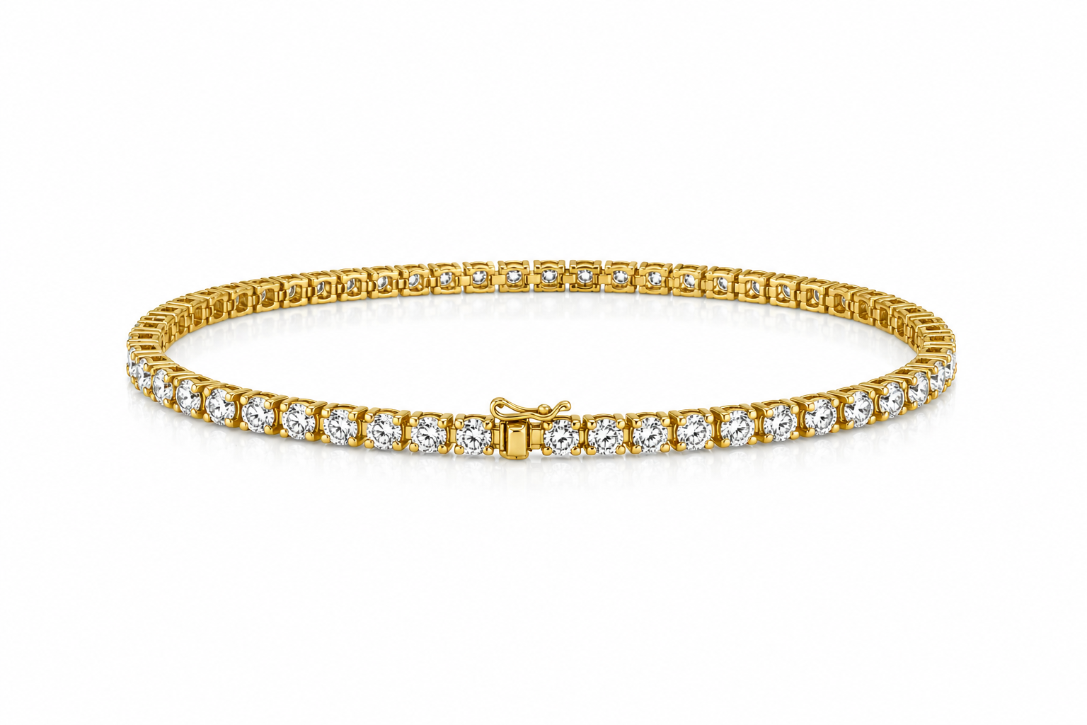 Pulsera Soleil — Oro amarillo 14k, diamante de laboratorio
